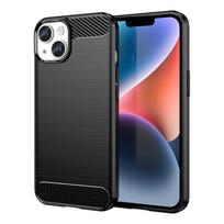 Anglies dėklas iPhone 14 Plus lanksčiam geliniam fono dangčiui juodas