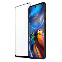 Dux Ducis 10D Grūdintas stiklas 9H viso ekrano grūdintas stiklas su rėmeliu Motorola Moto E32 juodas (pritaikytas dėklui)
