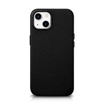 iCarer Litchi Premium Oda Atveju iPhone 14 Magnetinis Oda Atveju su MagSafe Juodas (WMI14220709-BK)