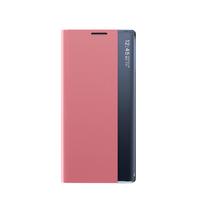 Naujas užvalkalas sleep case Samsung Galaxy S25 su flip funkcija ir stovu - rožinis