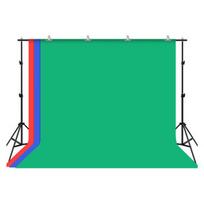 Puluz 2x3m fotografijos fono rinkinys / stovas + 3 vnt. fotografijos fonų PKT5205