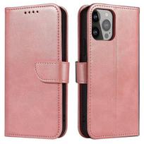 Dėklas su magnetine uždanga ir pinigine Xiaomi Redmi Note 12, rožinis