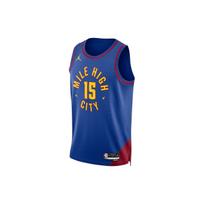 Nike Quick-Dry su logotipu tiesaus kirpimo krepšinio marškinėliai 23-24 sezono Nuggets Jokic Statement Edition Unisex marškinėliai Mėlyni DO9524-496 M blue