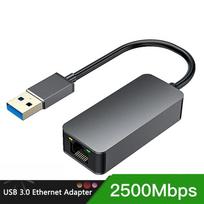 2500Mbps USB 3.0 laidinis USB Type C į Rj45 Lan Ethernet adapteris RTL8156 tinklo plokštė PC Macbook Windows nešiojamam kompiuteriui USB