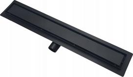 Aveeo 70 cm dušo latakas, juodas, nerūdijantis plienas, 2in1