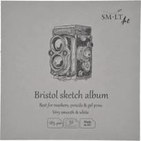 SM-LT - Kvadratinė piešimo knyga 180° Bristol popierius 32 lapai 182 gsm