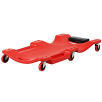 DURHAND automobilių surinkimo stalas, automobilių surinkimo stalas, surinkimo stalas su 6 ratukais, raudonos spalvos, 120 kg keliamoji galia
