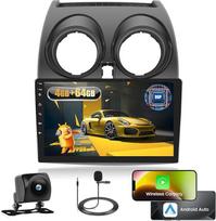 "Fuluku" 8 branduolių 4+64G "Android 13" automobilinis radijas "Nissan Qashqai J10 2006-2016" su belaidžiu automobiliniu ir "Android Car" bei "MirrorLink", 9 colių IPS ekrano automobilinis radijas su "Bluetooth 5.0"/GPS/ galinio vaizdo kamera/FM/WiFi