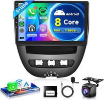 6G+128G belaidis "Carplay Android" automobilinis radijas 2 DIN, skirtas Toyota Aygo Peugeot 107 Citroën C1 2004-2014 m.