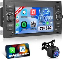 Android Autoradio für Ford Transit Fiesta Focus Focus Galaxy Mondeo Fusion Kuga C-Max S-Max Connect mit Kabelloses Carplay und Android Auto, [2G+64G] Touchscreen Autoradio mit GPS/WiFi/Bluetooth/EQ/FM RDS