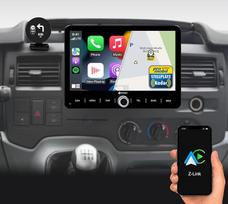 DYNAVIN "Android" automobilinis radijo imtuvas su navigacija, skirtas "Ford Transit" 2006-2013 m: D9-TS06 Plus Flex: 10,1 colių radijo imtuvas su belaidžiu "Carplay" ir "Android Car", priekinis ekranas, DAB+, D9-TS06 Plus Flex - C