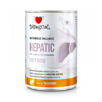 Disugual Veterinarinis drėgnas HEPATIC kalakutienos ėdalas šunims (suaugusiems) 400g
