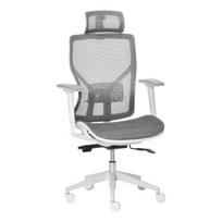 Ergonomiška biuro kėdė su galvos atlošu, juosmens pagalvėle, 3D porankis