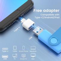 USB laikmena Usb 3.0 atmintinė 64Gb (2 vnt.) su C tipo adapteriu