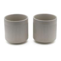 Pilkos spalvos iš porceliano puodeliai 2 vnt. 300 ml Skagen – Bredemeijer