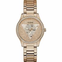 Moteriškas laikrodis-apyrankė GUESS GW0605L3 „Lady Idol“, auksinės rožės spalvos, plieninis, 38 mm