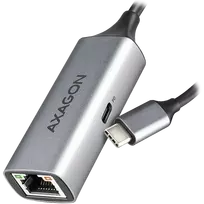 AXAGON ADE-TXPD USB-C USB3.2 Gen 1 -  Gigabit Ethernet + PD 100W, Switch comp., metal, grey