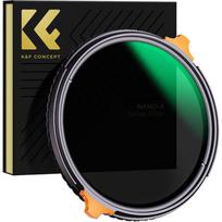 K&F Concept 77MM ND4-ND64 (2-6 Stop) Variable ND Filter and CPL Circular (KF01.1917)