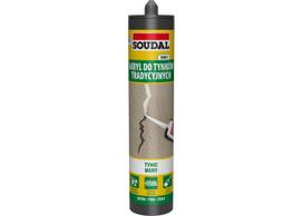 Hermetikas Soudal Acryrub Facade baltas dažomas 280ml