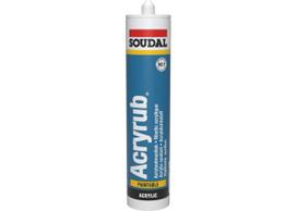 Hermetikas  Soudal Acryrub, akrilinis, 310 ml