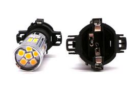 LED lemputė MotoLEDy PY24W, PY24W LED lemputė PY24 12V CANBUS stipri oranžinė 1400lm