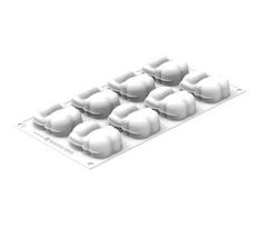 SILIKOMART silikoninė kepimo forma keksiukams, "Rabbit", 8 x 70 ml (viso: 560 ml)