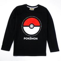 Pokemon marškinėliai vaikams Pokeball, juodi