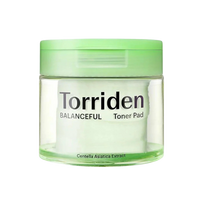 Torriden Balanceful Cica Toner Pad - raminamieji tonerio padeliai 60 vnt. + DOVANA 10 vnt.