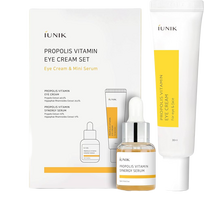 iUNIK Propolis Vitamin Eye Cream Set - paakių kremo ir serumo su propoliu rinkinys