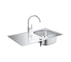 GROHE 31562SD1 - Virtuvinės kriauklės ir maišytuvo komplektas BAU 860 x 500 mm iš nerūdijančio plieno