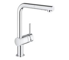 GROHE 30274000 - Kriauklės maišytuvas su L formos snapu, blizgus chromas