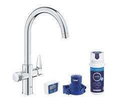 GROHE 30593000 - Kriauklės maišytuvas BLUE PURE C su C formos snapu, blizgus chromas