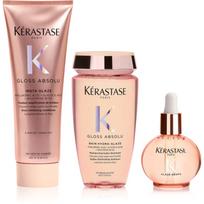 Kérastase Gloss Absolu ekonomiška pakuotė plaukų blizgesiui ir švelnumui užtikrinti