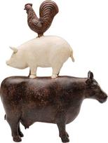 "Kare Design" dekoratyvinė figūrėlė "Farm Animals", įvairiaspalvė, dekoratyvinis daiktas, namų aksesuarai, gyvūnų motyvai, rankų darbo, 34 x 26 x 7 cm (V x Š x G)