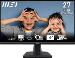 MSI PRO MP275 27 colių "Full HD" biuro monitorius - 1920 x 1080 IPS skydelis, 100 Hz, akims draugiškas ekranas, integruotas garsiakalbis, reguliuojamas pakreipimas - HDMI 1.4b, D-Sub (VGA)