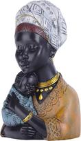 Namų dekoras Afrikos meno skulptūros, Afrikos moters ir sūnaus statula, Juodosios statulos, Afrikos moters biusto statula, tinka svetainei, stalui, kambariui, knygų lentynai, įėjimo dekorui