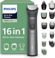 PHILIPS Multigroom Series 7000 "viskas viename" 16 dalių barzdaskutė ir plaukų kirptuvas veidui, galvai ir kūnui, savaime galandantys metaliniai ašmenys, 21 ilgio nustatymas (0,5-16 mm), modelis MG7931/15
