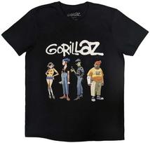 Rock Gorillaz Purškiklis Logo Group Marškinėliai, Dydis: XL