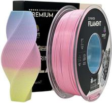 3D Plastikas – Filamentas PLA Silk rainbow light color | 1.75 mm, 1kg | Sprint