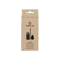 Didier Lab Hybrid Liquid Stain Brow & Lash Kit Antakių ir blakstienų dažymo rinkinys, Dark Brown