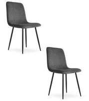 "rift Kėdė - Pilkas Velvetas / Juodos Kojos X 2"