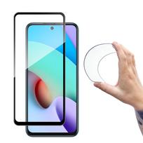 Grūdinto Stiklo Plėvelė, Skirta "xiaomi Redmi 10" Su "full Cover Flexi Nano" Rėmeliu - Juoda