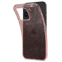 Dėklas "iphone 15 Pro Max" Su Skystųjų Kristalų Blizgučiais - Rožinis Skaidrus