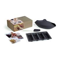 Iš silikonas kepimo formos 3 vnt. batonui/duonai Essential – Lékué