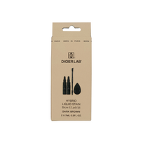 Hybrid Liquid Stain Brow & Lash Kit Antakių ir blakstienų dažymo rinkinys Dark Brown