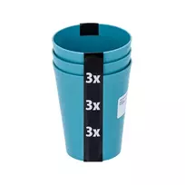 Plastikiniai puodeliai 300 ml 2 spalvų, 3 vnt.