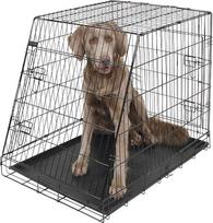 "Kerbl Pet" tinklinė transportavimo dėžė, dėžė šunims, juoda, 75 x 52 x 61 cm, sulankstoma, metalinė, šunims, su dvejomis durimis, skirta keliauti arba naudoti namuose