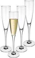 "Villeroy & Boch Maxima" šampano / šampano taurių rinkinys iš 4 skaidrių stiklinių, kurias galima plauti indaplovėje, "Prosecco" taurių Šampano fleitos Taurės šampanui ir šampano krištolo stiklui