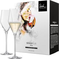 EISCH Sky Sensisplus šampano taurės (2 vnt.), grakščios šampano taurės su mušamuoju antgaliu, saugios plauti indaplovėje, pagamintos Vokietijoje (gaminio Nr. 180067)