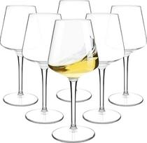 HAHASHOW Nedūžtančios raudono vyno taurės, Tritano plastikinės vyno taurės, nedūžtančios stovyklavimo vyno taurės, 445 ml plastikinių taurių rinkinys, 6 vnt.